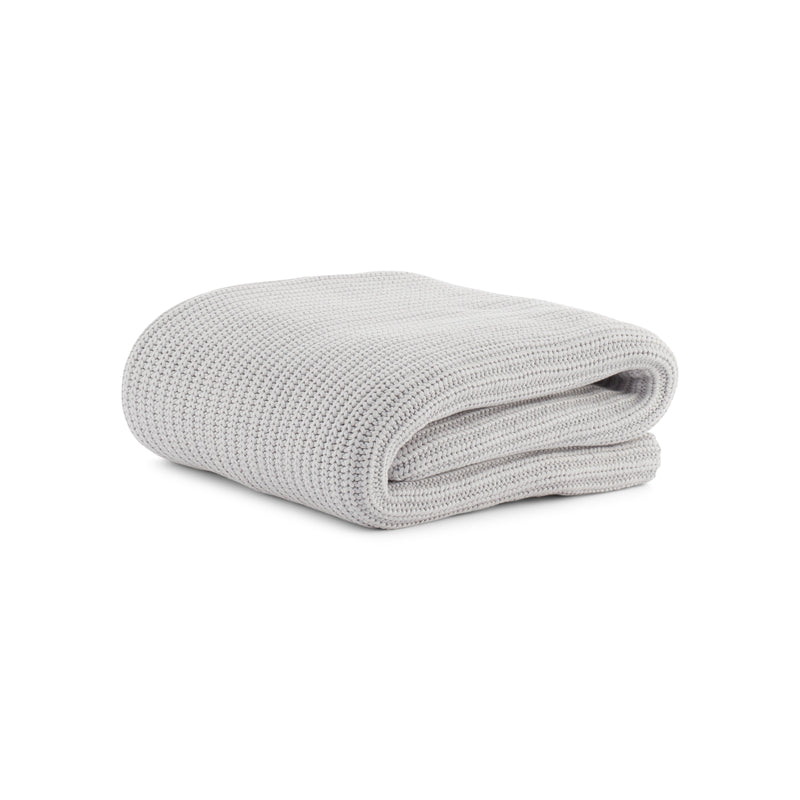 Organic Chunky Rib Knitted Throw
