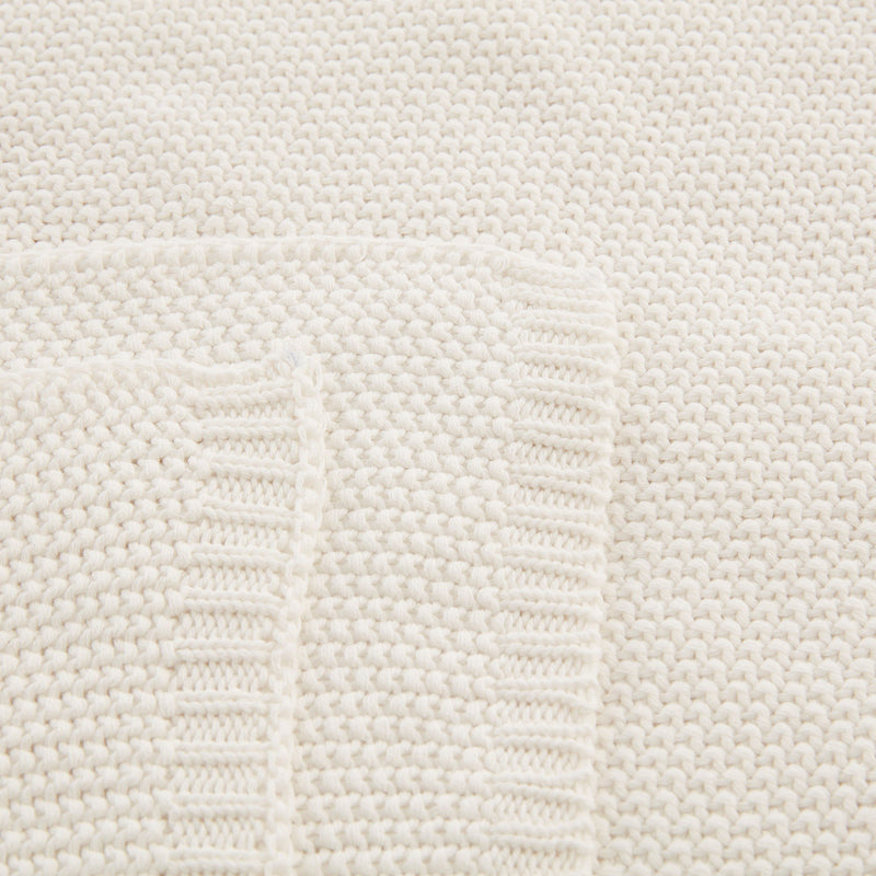 Organic Textured Knitted Throw